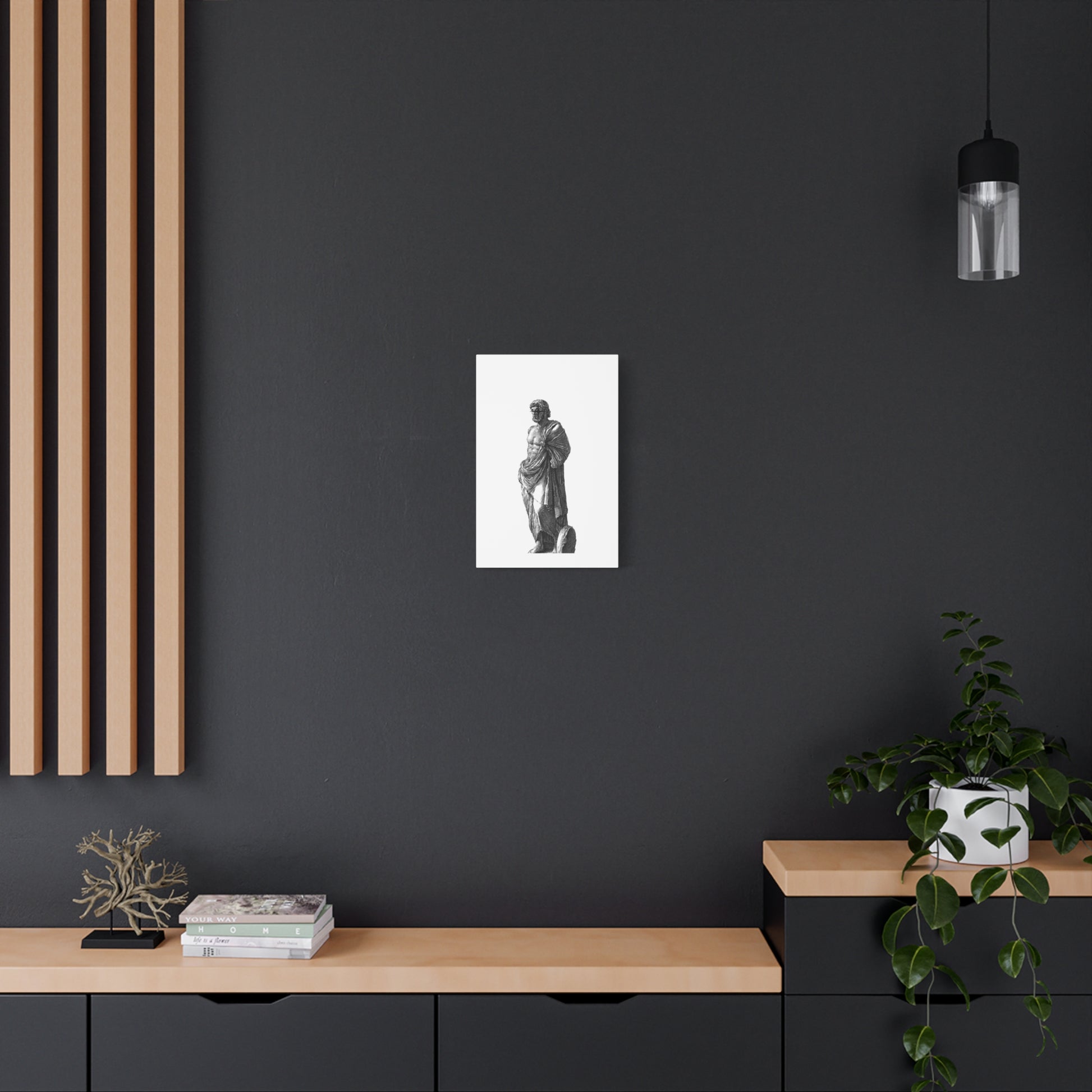 Classic Statue Matte Canvas Art Print